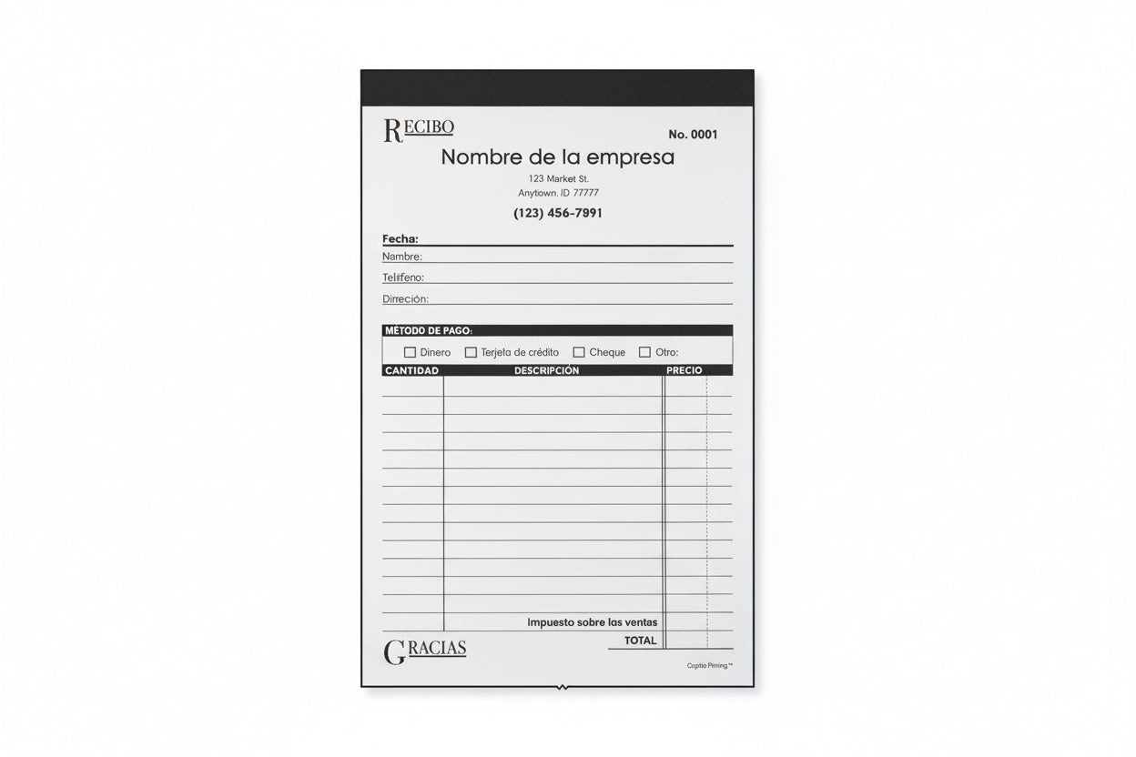 Recibo form