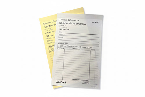 Recibo/estimacion form